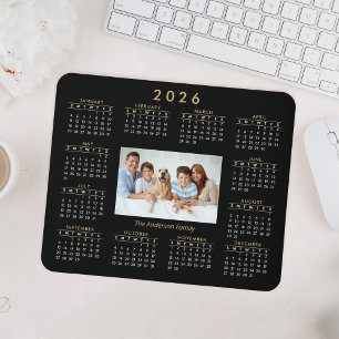 Custom Personalised Family Photo 2022 Calendar Mouse Pad