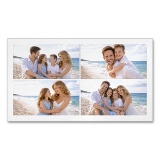 Custom Personalised Family Photo Magnetic Business Card