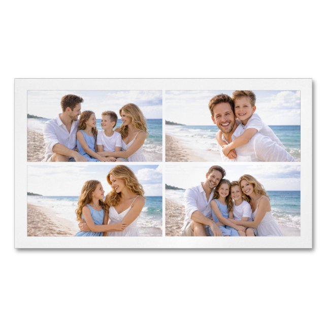 Custom Personalised Family Photo Magnetic Business Card (Front)