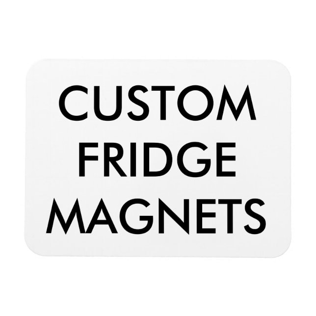 Custom Personalised Flexible Magnet Blank Template (Horizontal)