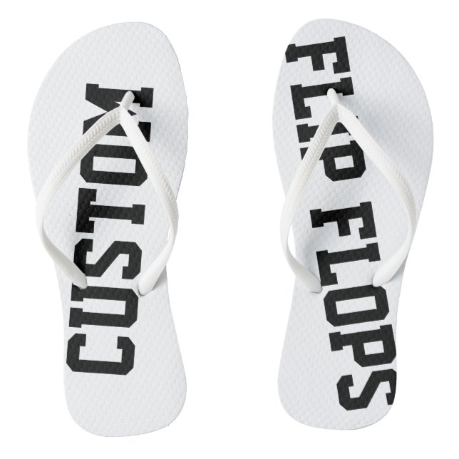 Custom Personalised Flip Flops Blank Template (Footbed)