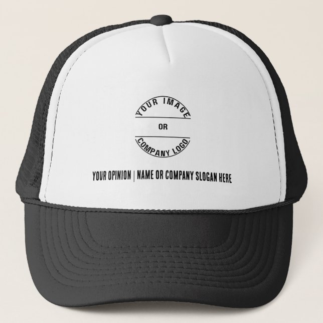 Custom Personalised Foam Trucker Blank Template Hat (Front)
