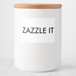 Custom Personalised Food Jar Label Blank Template