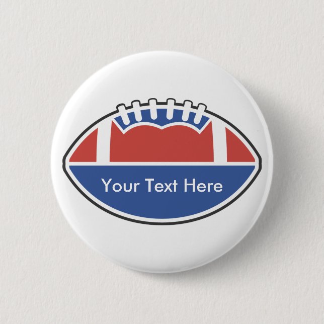 Custom Personalised Football Buttons (Front)