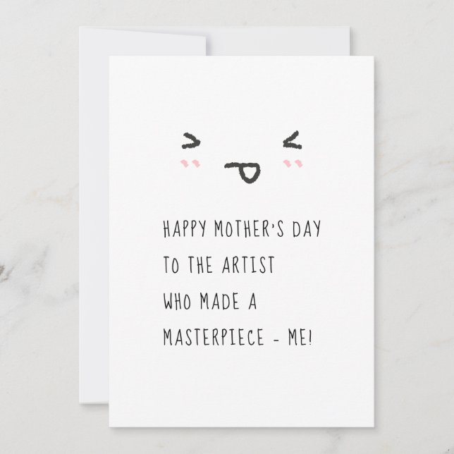 Custom Personalised Funny Happy Mothers Day Cards (Front)