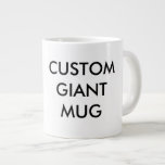 Custom Personalised Giant Mug Blank Template<br><div class="desc">Custom printed personalised 20oz JUMBO XXL GIANT WHITE MUG Blank Template - 3.9” diameter x 4.5" high. Design, create, make your own. Customise the outside with photo, text, pattern, monogram, logo, image. Strong, ceramic construction. Microwave and dishwasher safe. Meets or exceeds FDA requirements for food and beverage safety. Best for...</div>
