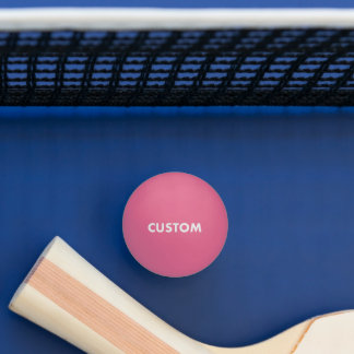 Custom Personalised GLOW DARK PINK Table Tennis Ping Pong Ball