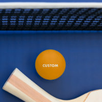 Custom Personalised GLOW DARK YELLOW Table Tennis