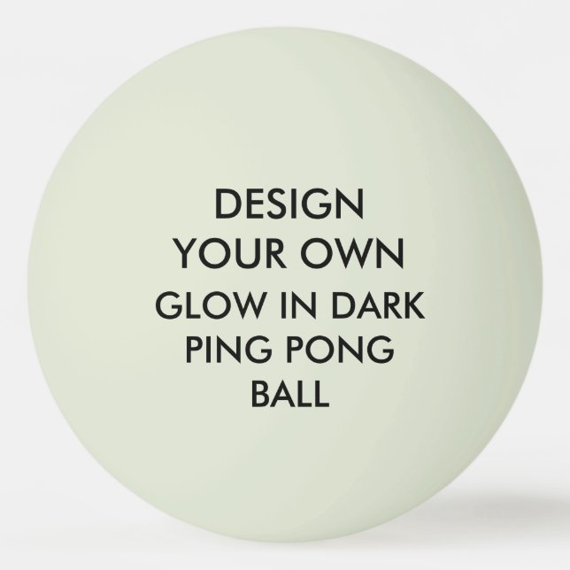 Custom Personalised GLOW IN DARK Ping Pong Ball (Front)