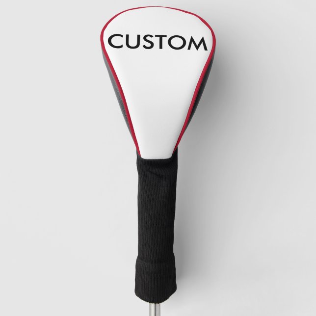 Custom Personalised Golf Club Cover Blank Template (Front)