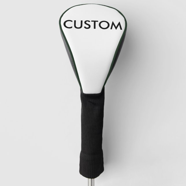 Custom Personalised Golf Club Cover Blank Template (Front)
