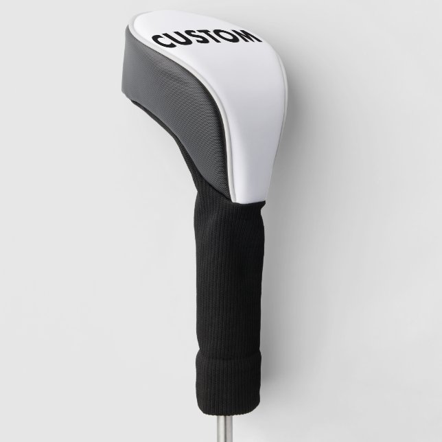Custom Personalised Golf Club Head Driver Cover (Angled)