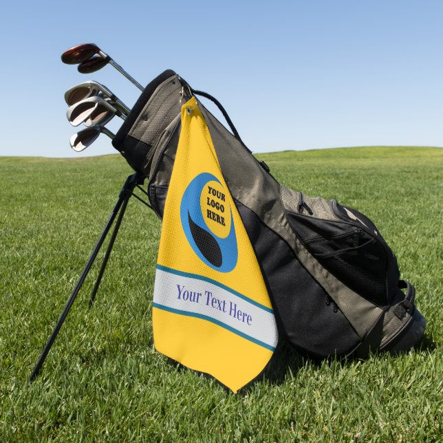 Custom Personalised Golf Towel With Logo (Green)