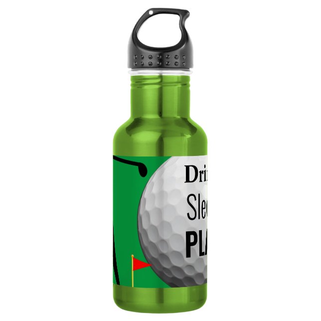 Custom Personalised Golf Water Bottle (Front)