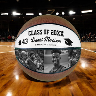 Custom Personalised Graduation Senior Photo Basketball