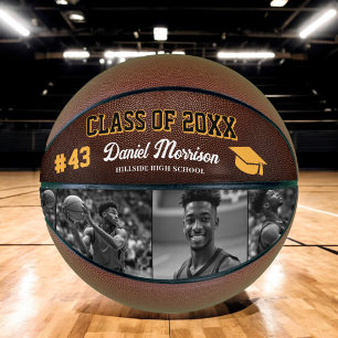 Custom Personalised Graduation Senior Photo Basketball