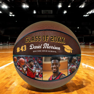 Custom Personalised Graduation Senior Photo  Basketball