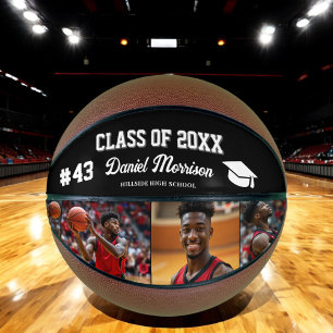 Custom Personalised Graduation Senior Photo Basketball