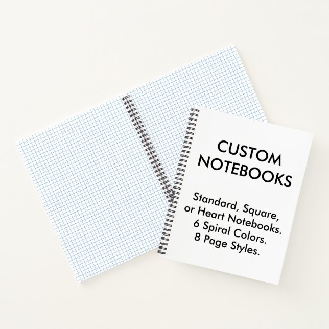 Custom Personalised Graph Notebook Blank Template (Inside)