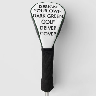 Custom Personalised Green Golf Driver Club Cover