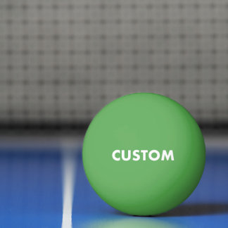 Custom Personalised GREEN Table Tennis Ping Pong Ball