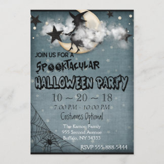 Custom Personalised Halloween Party Invitation