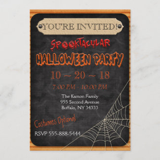 Custom Personalised Halloween Party Invitation