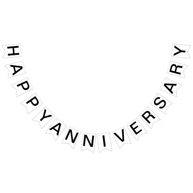 Custom Personalised Happy Anniversary Flag Bunting (All)