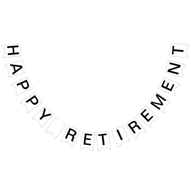 Custom Personalised Happy Retirement Flag Bunting (All)