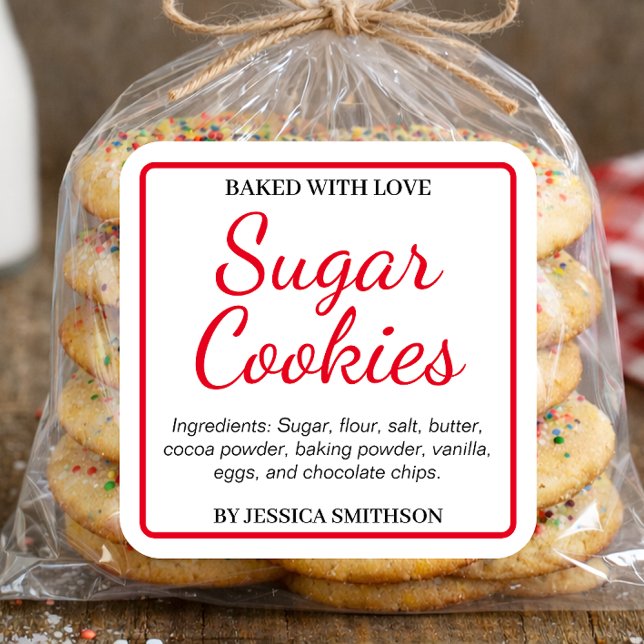 Custom Personalised Homemade label CK006sq (Creator Uploaded)