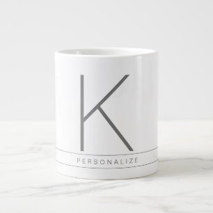 Custom Personalised Initial Big Huge Giant Large Coffee Mug