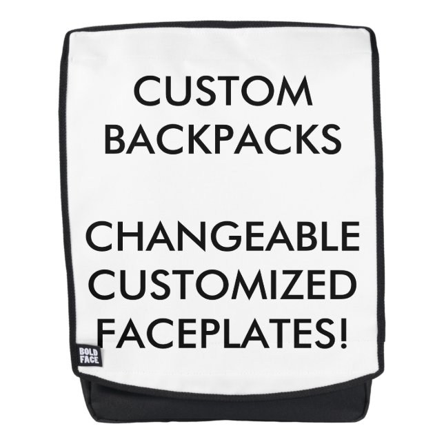 Custom Personalised Interchangeable Backpack Blank (Front)