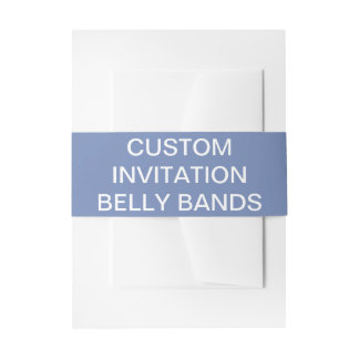 Custom Personalised Invitation Belly Bands Blank Band