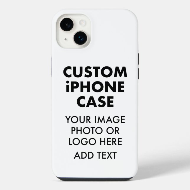 Custom Personalised iPHONE 14 PLUS BUDGET TOUGH Case (Back)