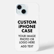 Custom Personalised iPHONE 15 BARELY THERE CASE