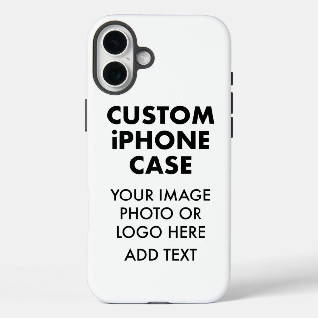 Custom Personalised iPHONE 16 PLUS TOUGH CASE (Back)