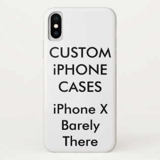 Custom Personalised iPhone X Barely There Case