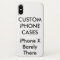 Custom Personalised iPhone X Barely There Case