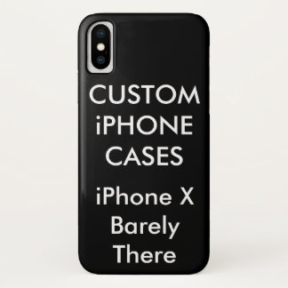 Custom Personalised iPhone X Barely There Case
