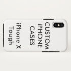 Custom Personalised iPhone X Tough Hard Shell Case