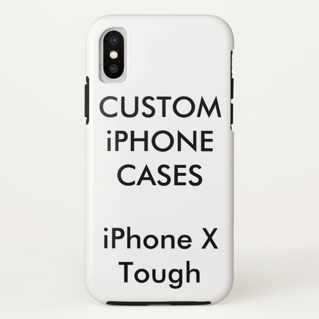 Custom Personalised iPhone X Tough Hard Shell Case (Back)
