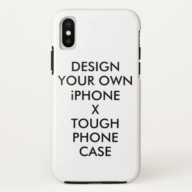 Custom Personalised iPhone X Tough Phone Case (Back)