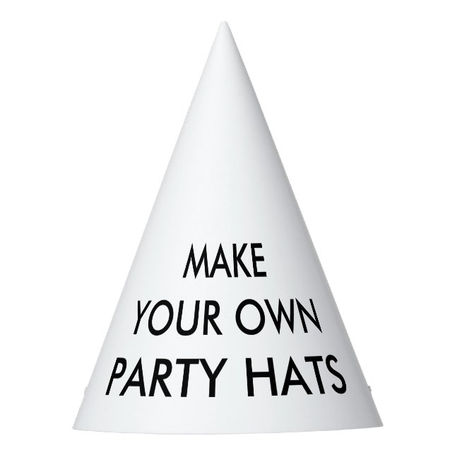 Custom Personalised Kids Cone Party Hat (Front)