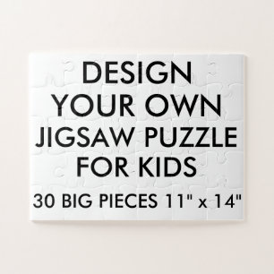 Custom Personalised Kids Jigsaw Puzzle 30 Big Pc.