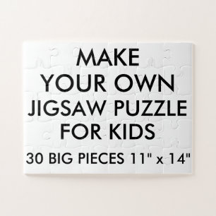 Custom Personalised Kids Jigsaw Puzzle 30 Big Pc.