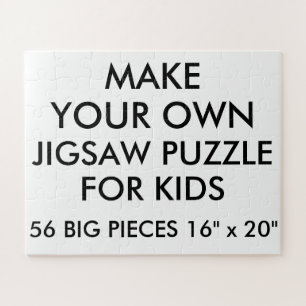Custom Personalised Kids Jigsaw Puzzle 56 Big Pc.