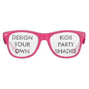 Custom Personalised Kids Pink Retro Party Shades