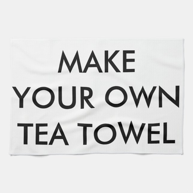 Custom Personalised Kitchen Tea Towel (Horizontal)