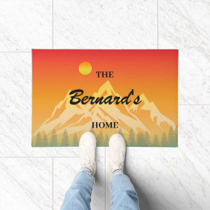 Custom Personalised Landscape Scenery Mountains Doormat