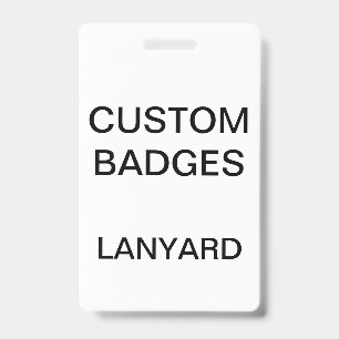 Custom Personalised LANYARD BADGE ID Badge